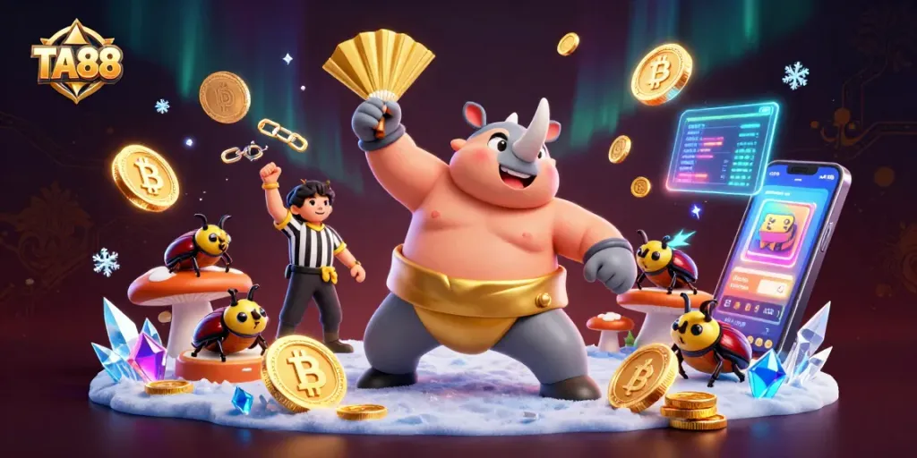 TA88 engages players with an exciting cash-out challenge featuring vivid 3D characters and digital elements.