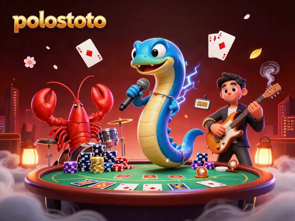Experience the excitement of polostoto with an electric eel DJ and underwater casino elements.