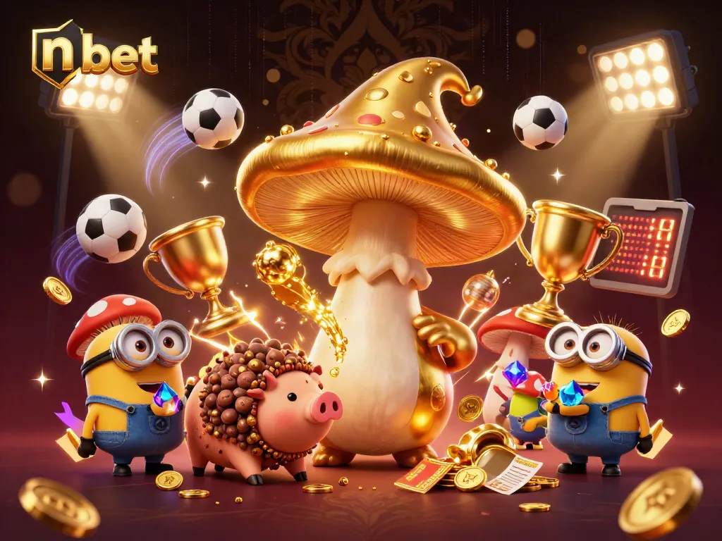 Experience n bet magic with a wizard turning treasure to gold amidst dynamic sports betting elements.