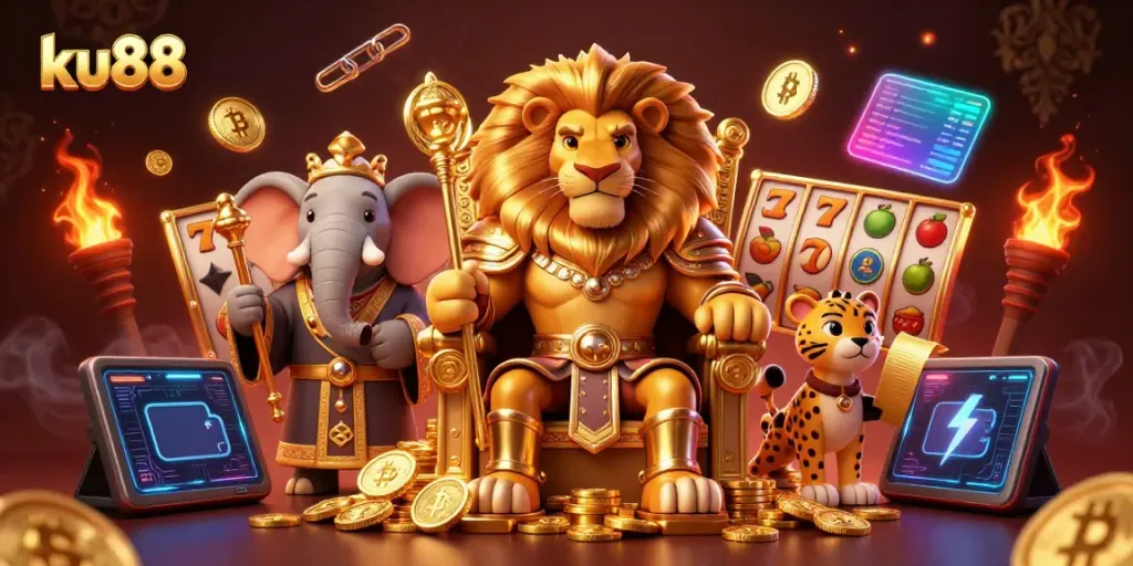 ku88 players enjoying a thrilling live casino experience with vibrant game elements.