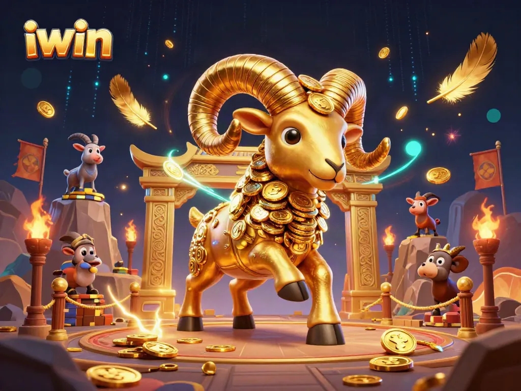 Spin the iwin slot reels for thrilling wins amid gold and excitement.