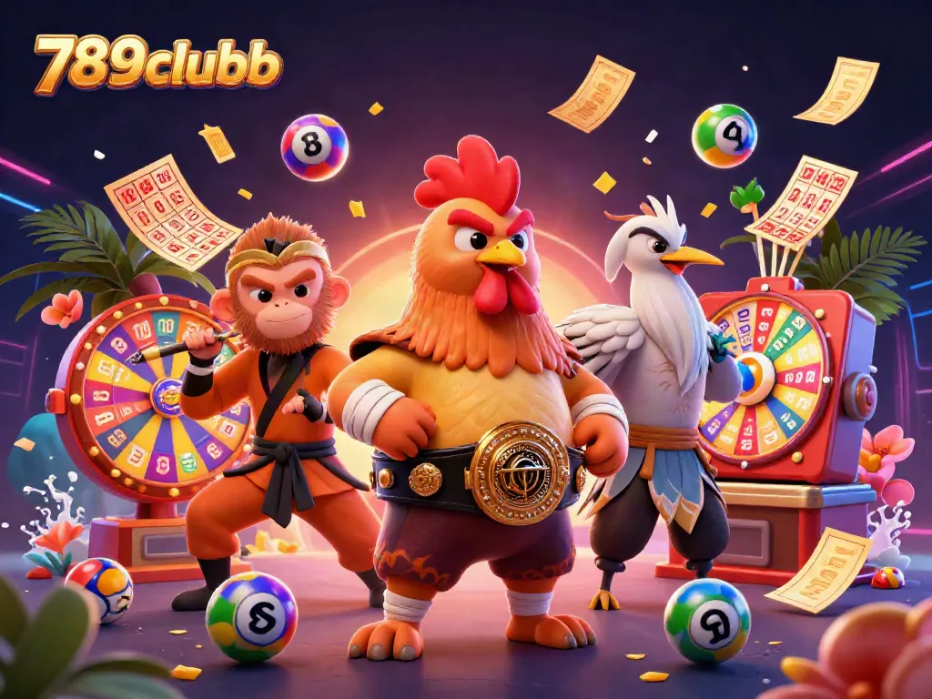 Engage with the thrilling world of 789clubb featuring dynamic lottery elements and cartoon characters.