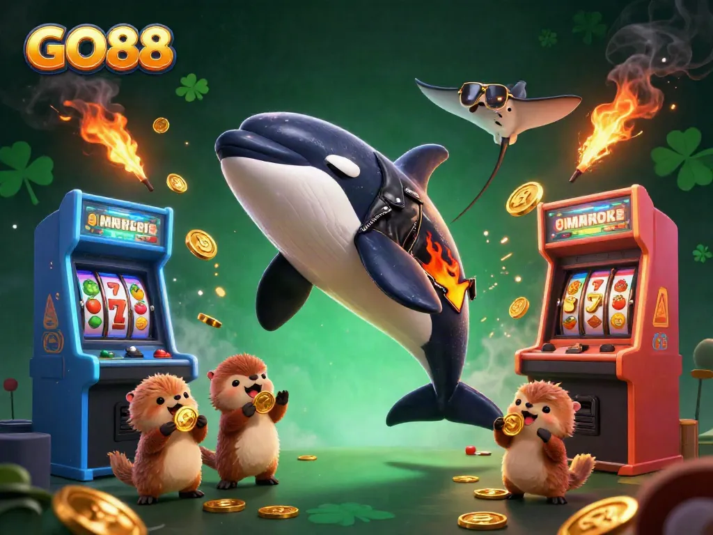 Engage with GO88 through vibrant casino-themed action featuring characters in a magical setting.